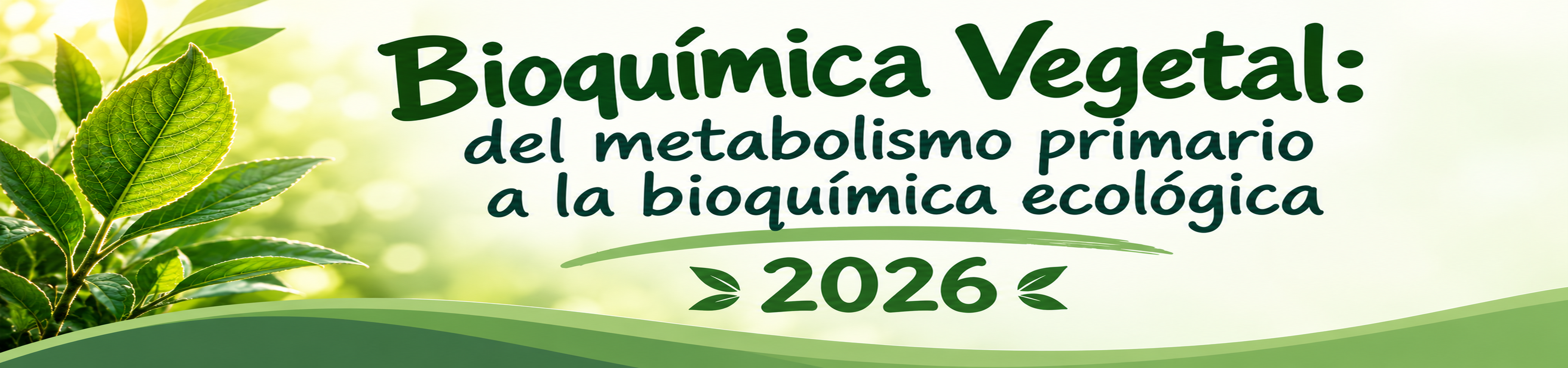 Course Image Bioquímica Vegetal: del metabolismo primario a la bioquímica ecológica 2026